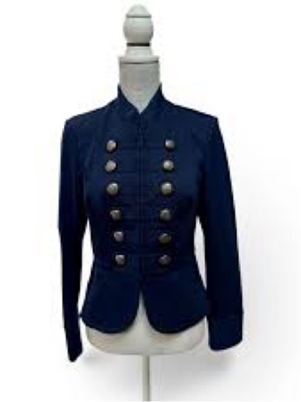 INC International Concepts Navy Military-Style Blazer - Picture 3 of 13